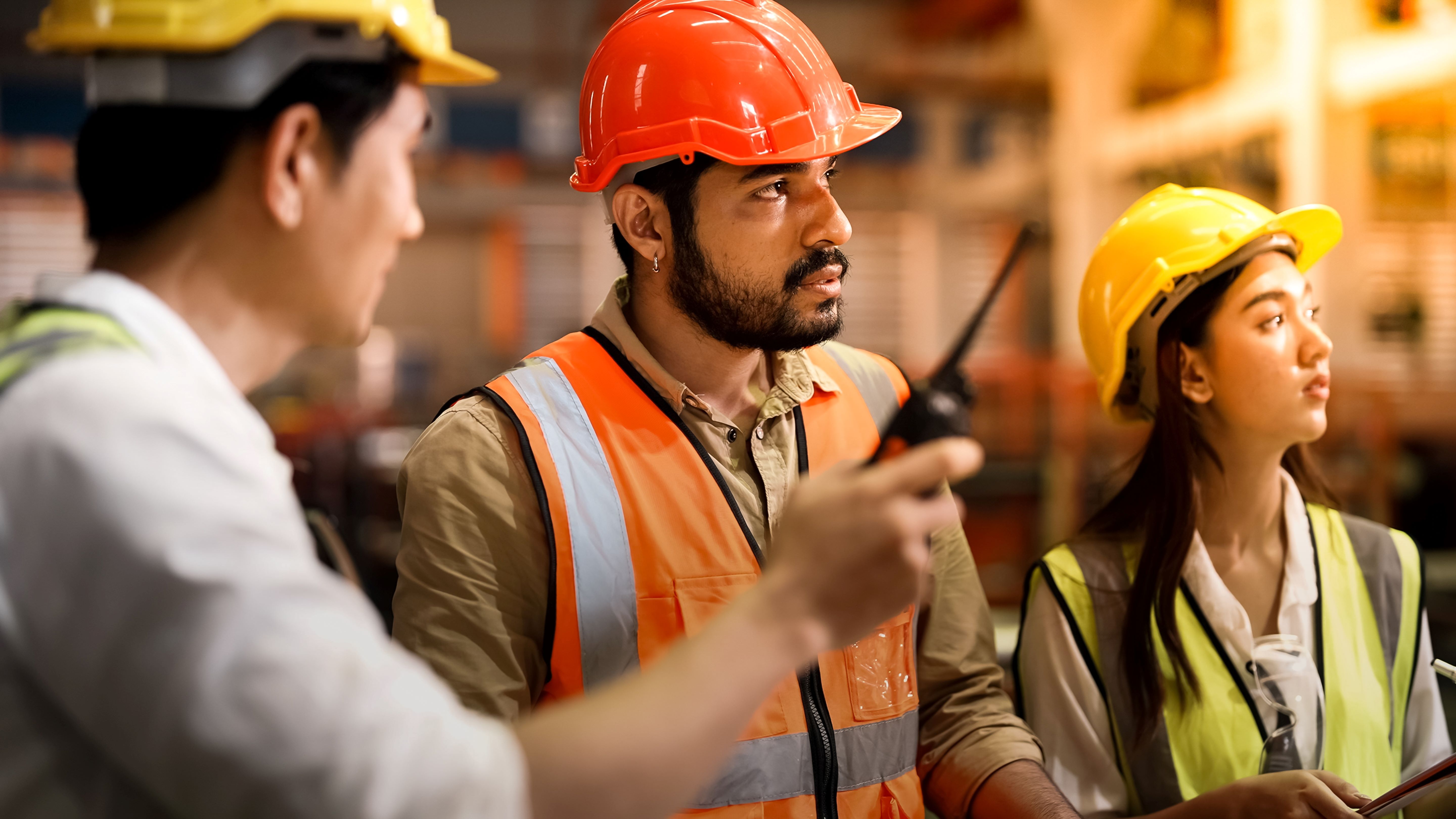 Construction Workers in a Training