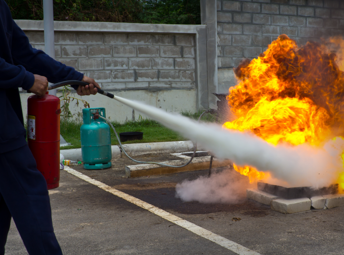 Fighting Fire During Training